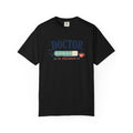 Doctor in Progress printed Comfort Colors 1717 tee in Black