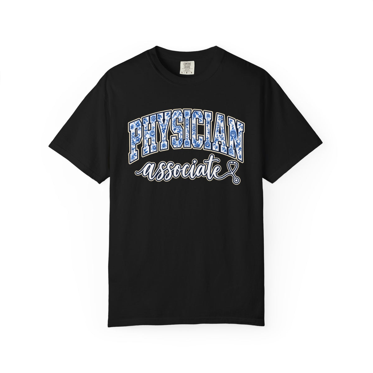Physician Associate Varsity Shirt in Black