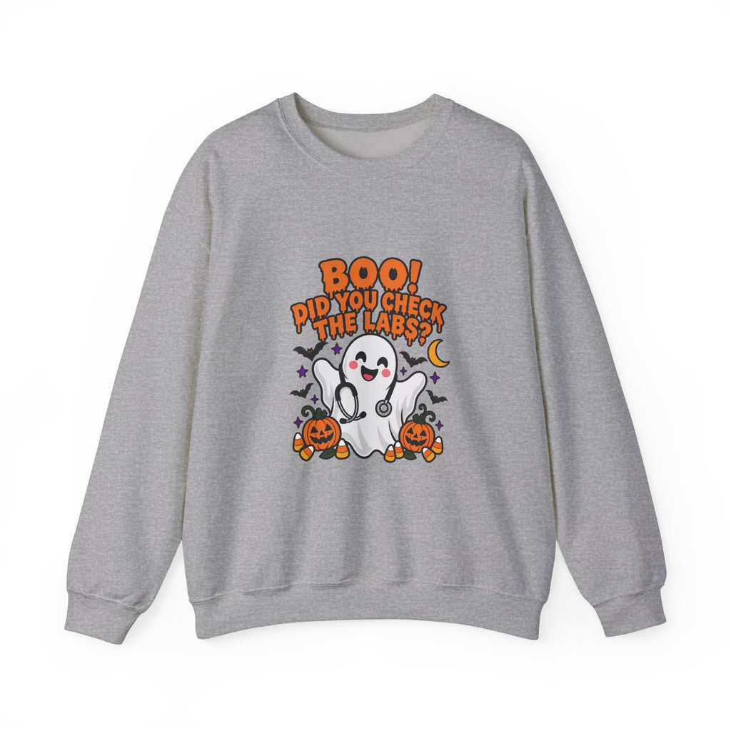 Boo! Did You Check the Labs? Sweatshirt in Sport Grey