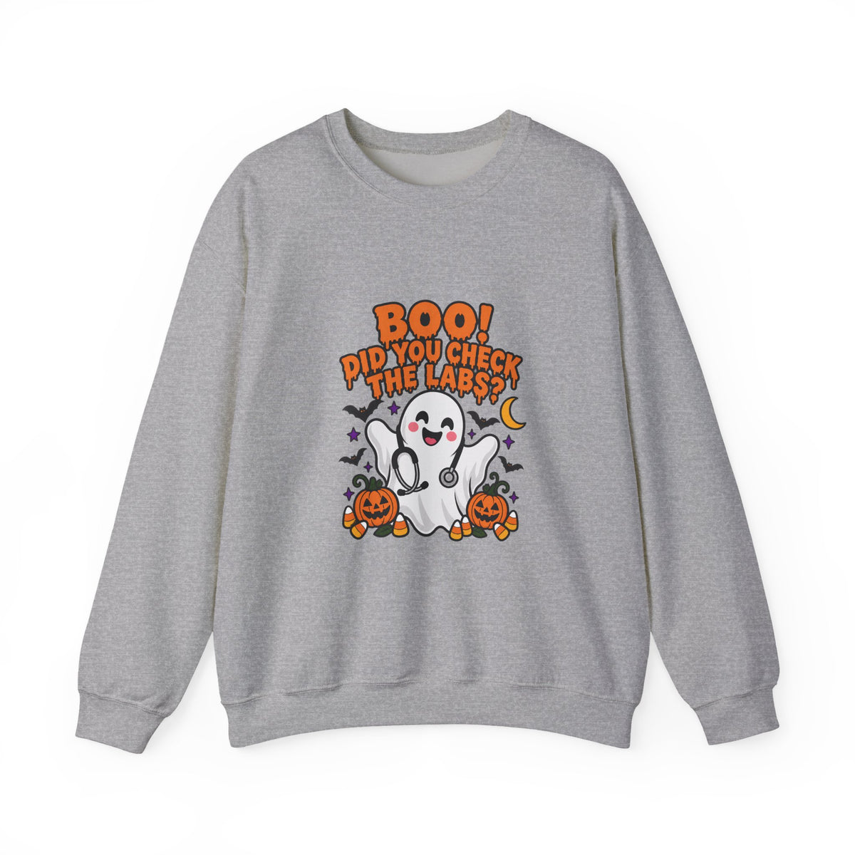 Boo! Did You Check the Labs? Sweatshirt in Sport Grey