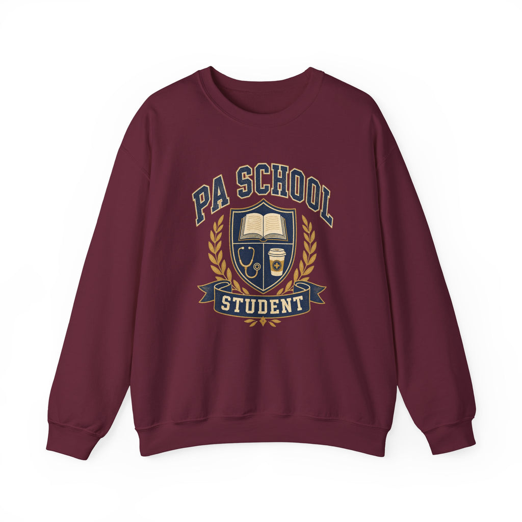 PA School Student Gildan 18000 sweatshirt in Maroon
