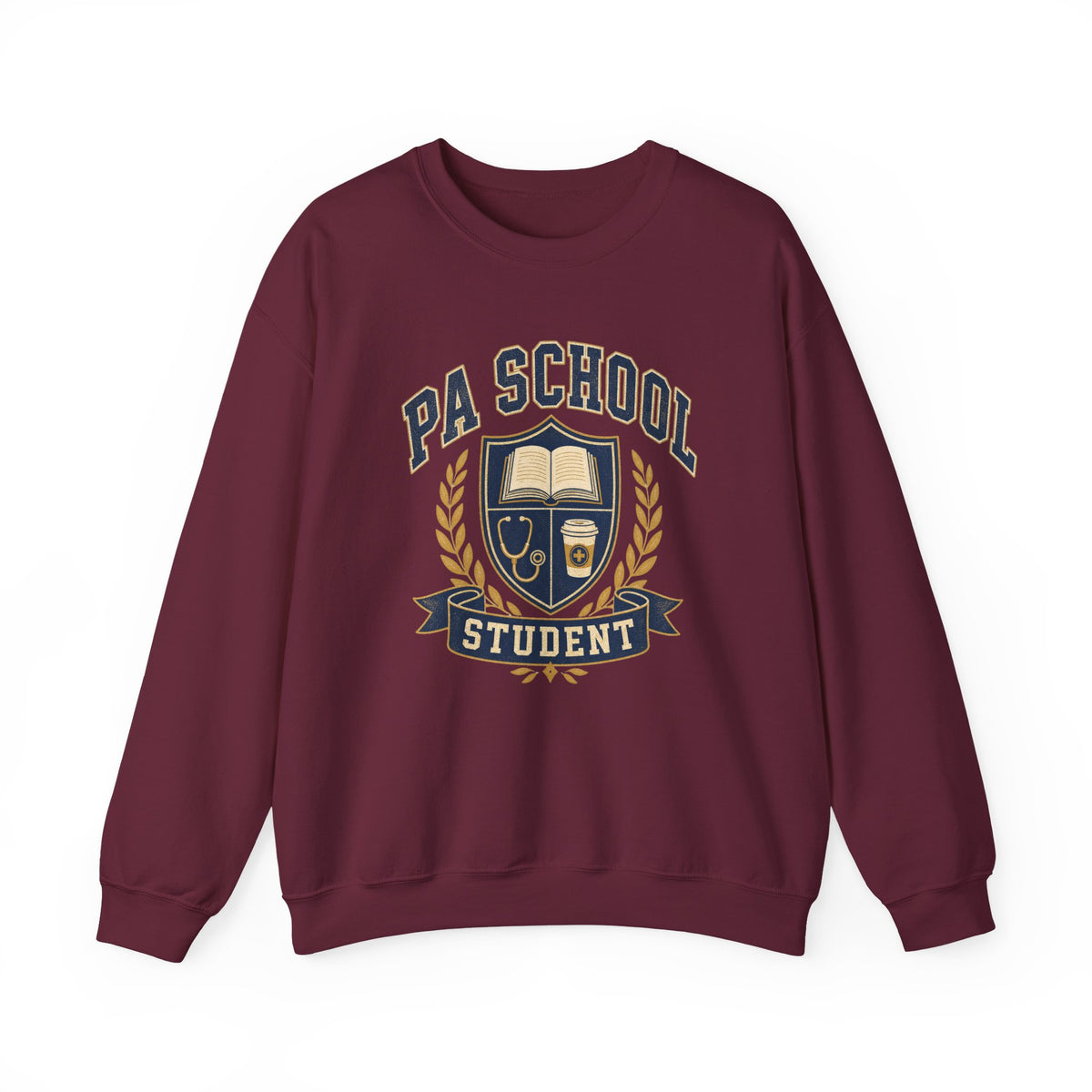 PA School Student Gildan 18000 sweatshirt in Maroon