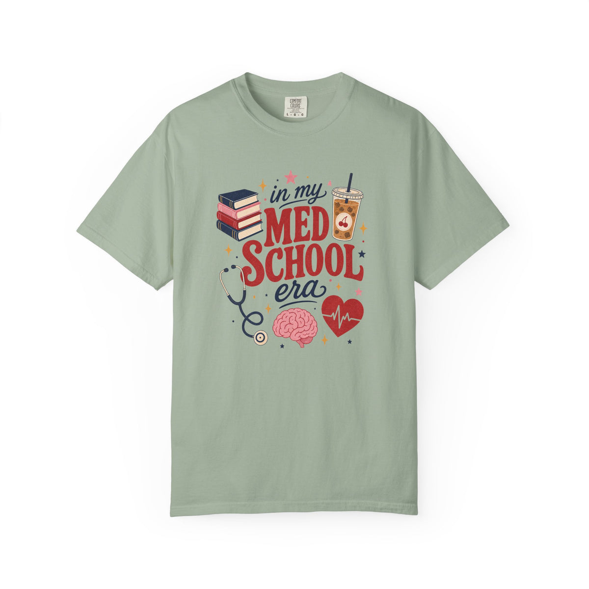 In My Med School Era Comfort Colors 1717 tee in Bay
