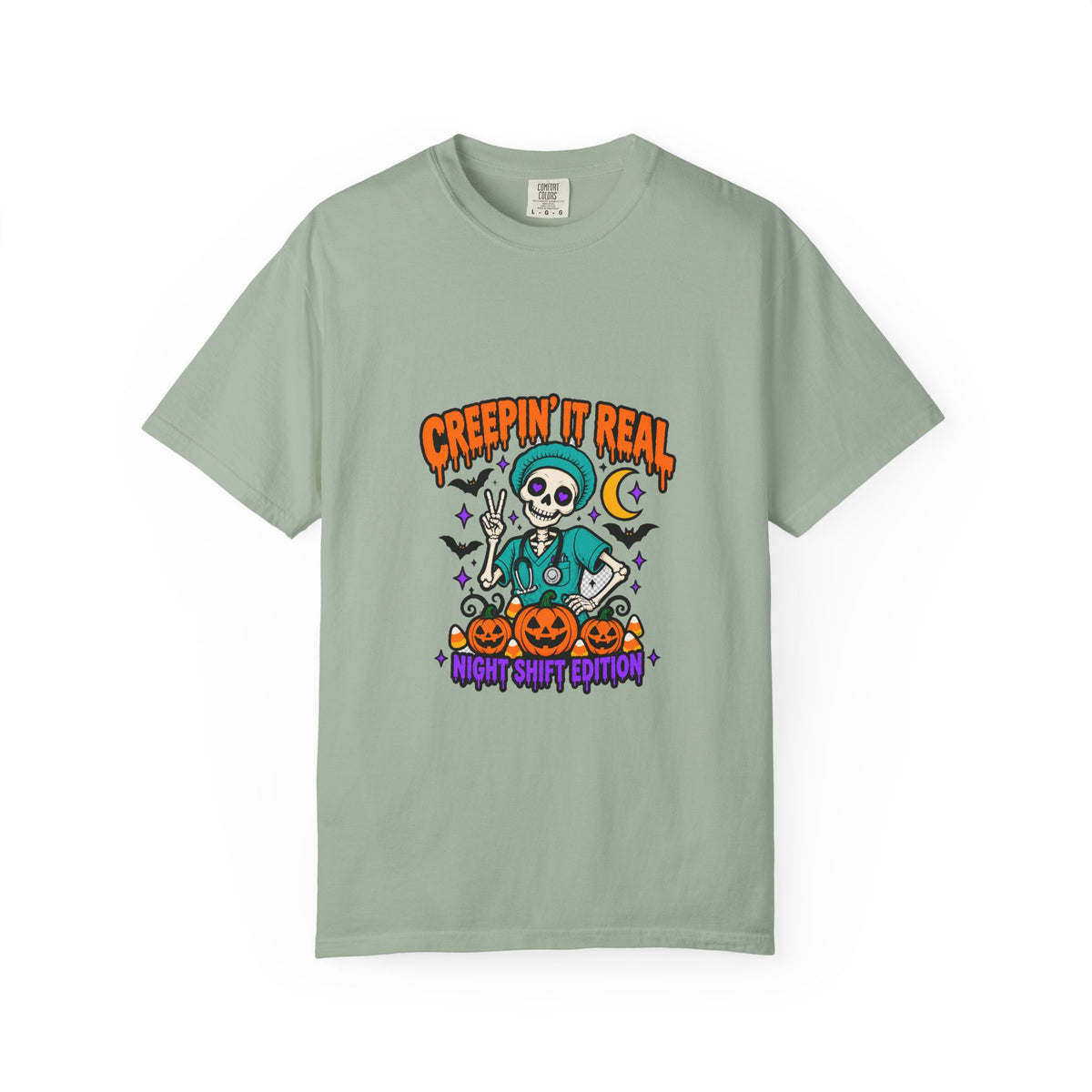 Creepin' It Real Night Shift Shirt in Bay