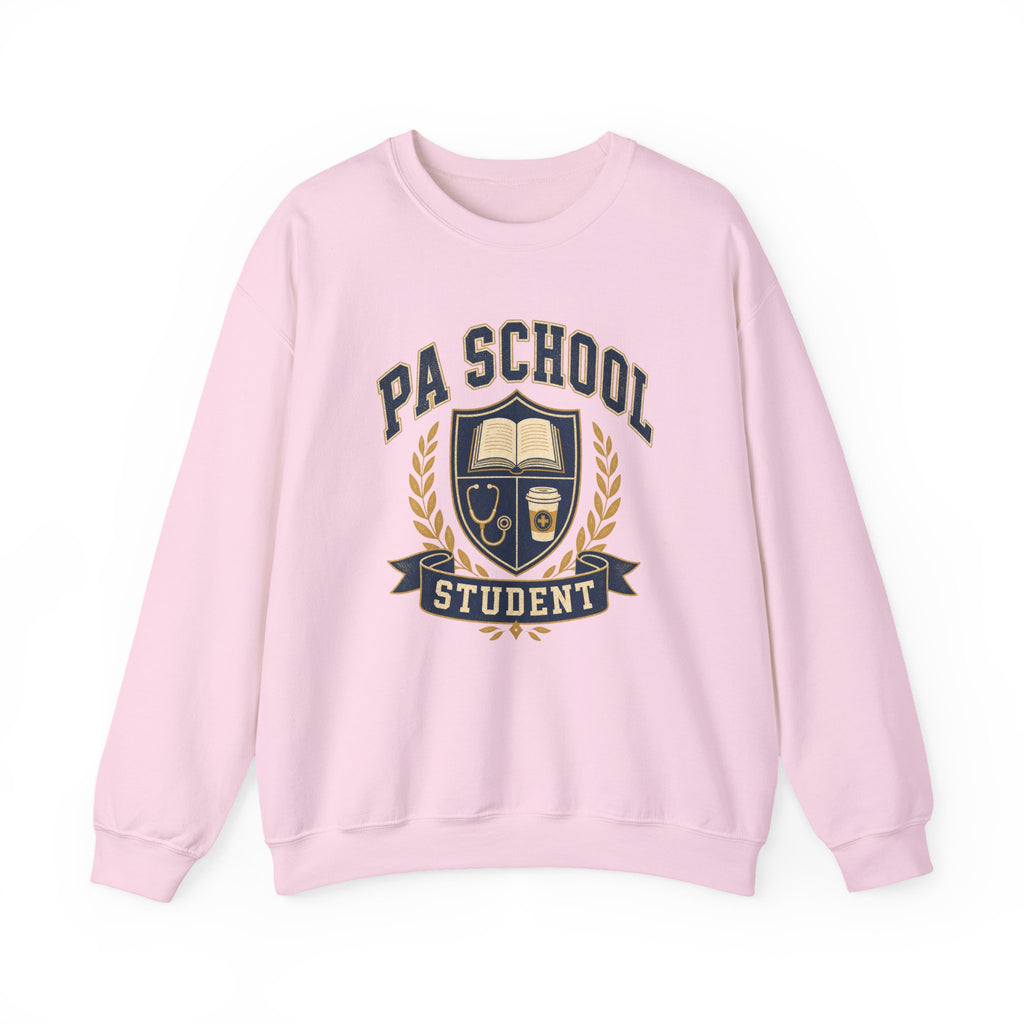 PA School Student Gildan 18000 sweatshirt in Light Pink
