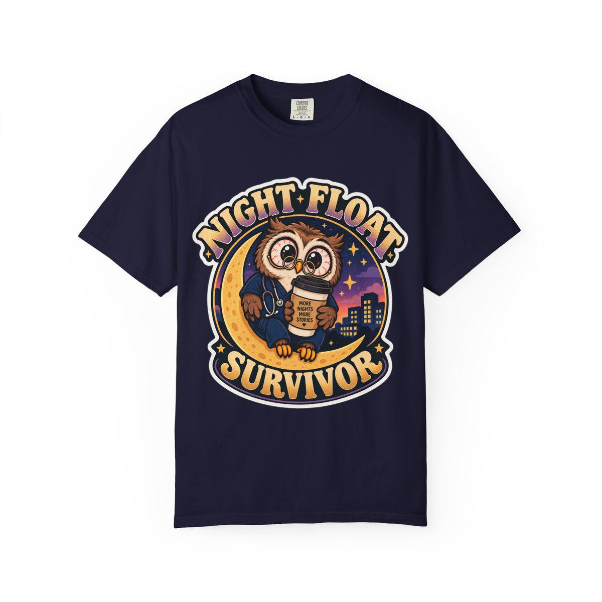 Night Float Survivor Shirt in True Navy