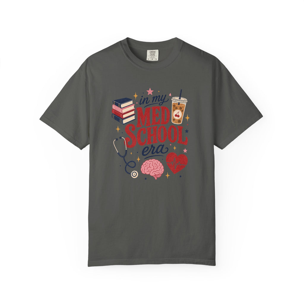 In My Med School Era Comfort Colors 1717 tee in Pepper