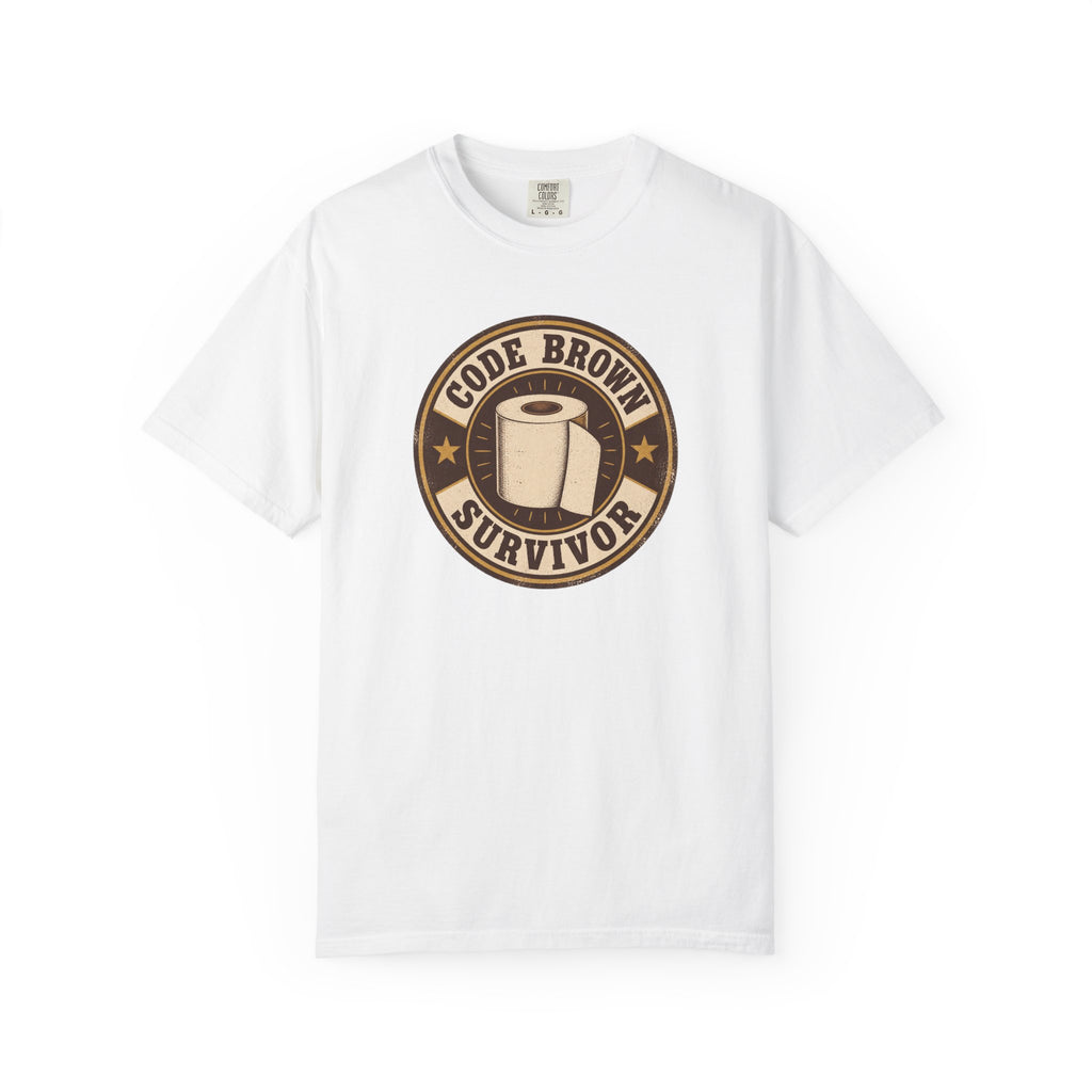 Code Brown Survivor Shirt in White