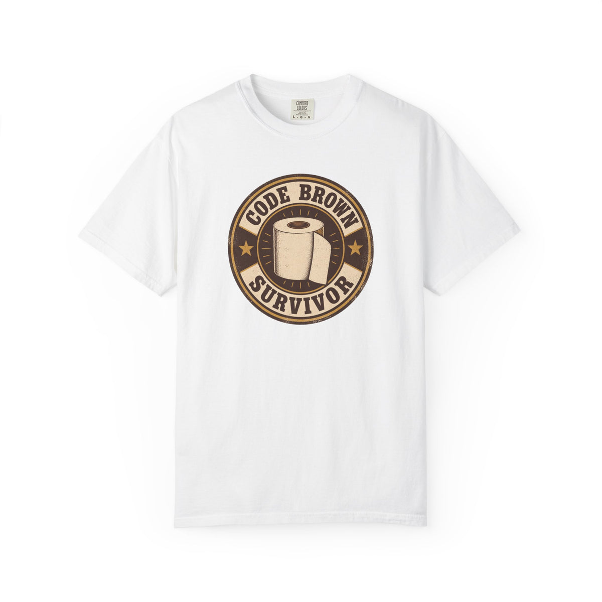 Code Brown Survivor Shirt in White