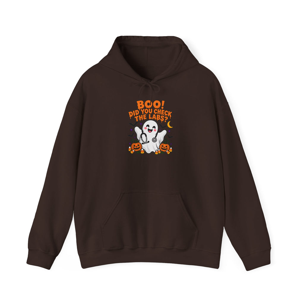 Boo! Did You Check the Labs? Hoodie in Dark Chocolate