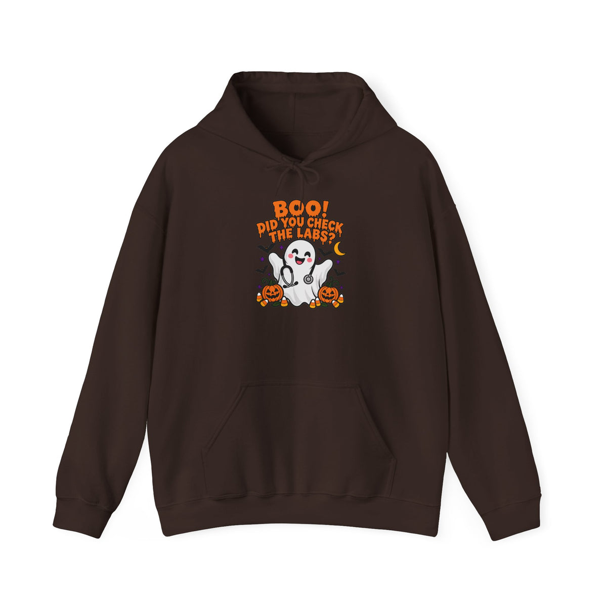 Boo! Did You Check the Labs? Hoodie in Dark Chocolate