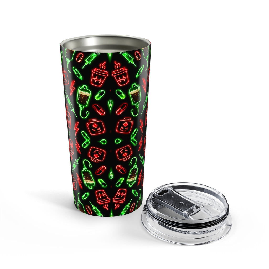 Neon Espresso Pattern Tumbler