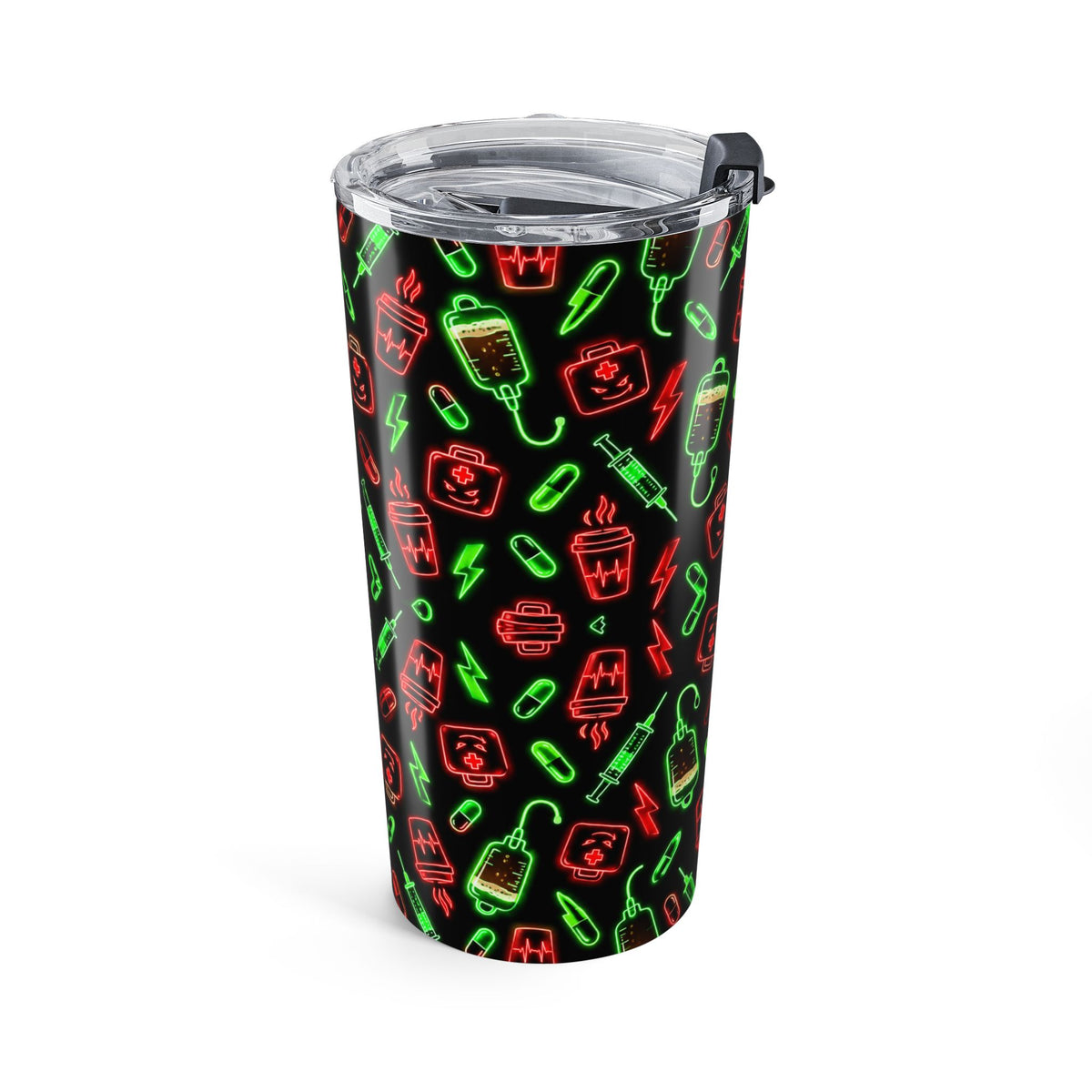 Neon Espresso Pattern Tumbler