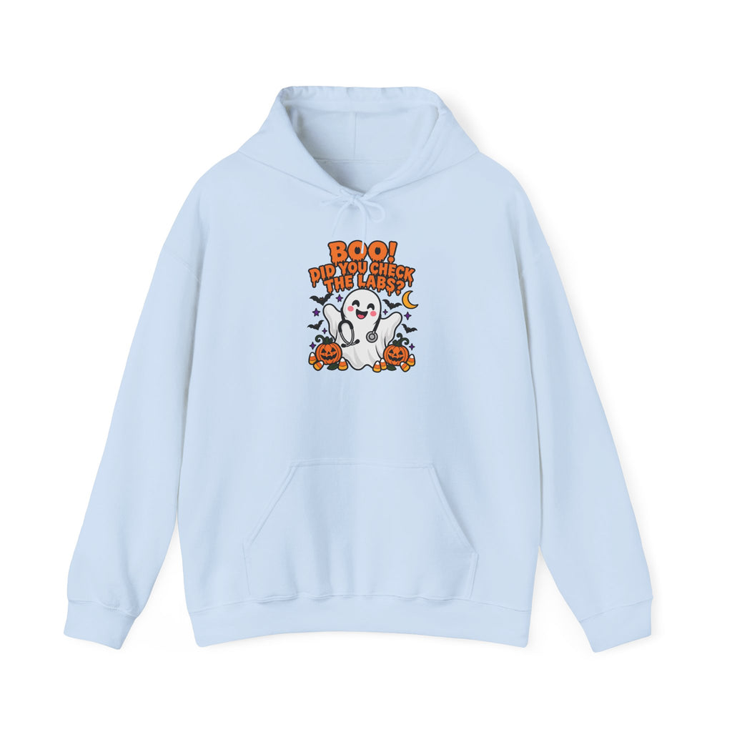 Boo! Did You Check the Labs? Hoodie in Light Blue