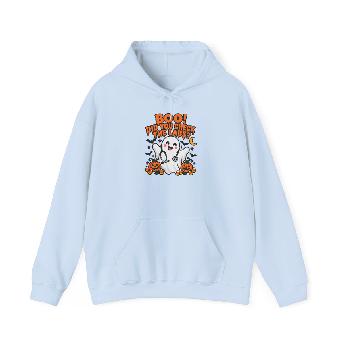 Boo! Did You Check the Labs? Hoodie in Light Blue
