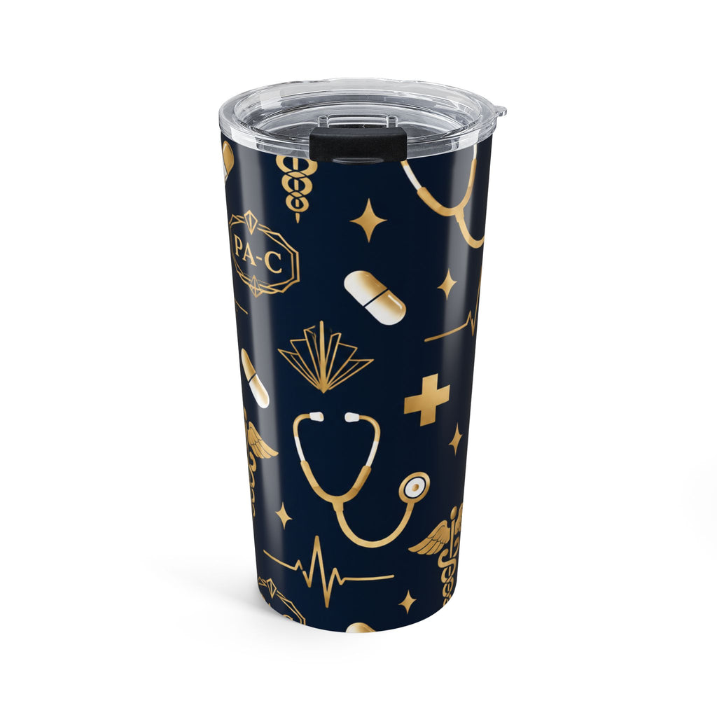PA-C Stethoscope and Caduceus Tumbler