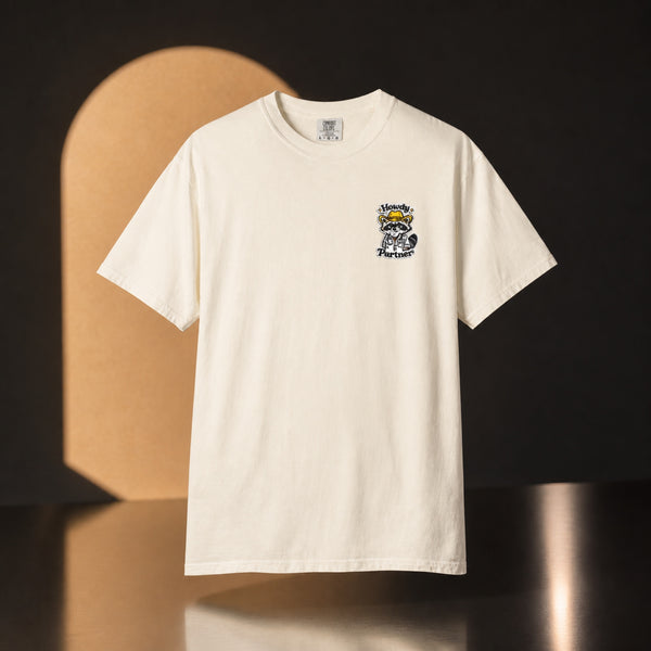 Howdy Partner Raccoon Comfort Colors T-Shirt | Western Medical Tee