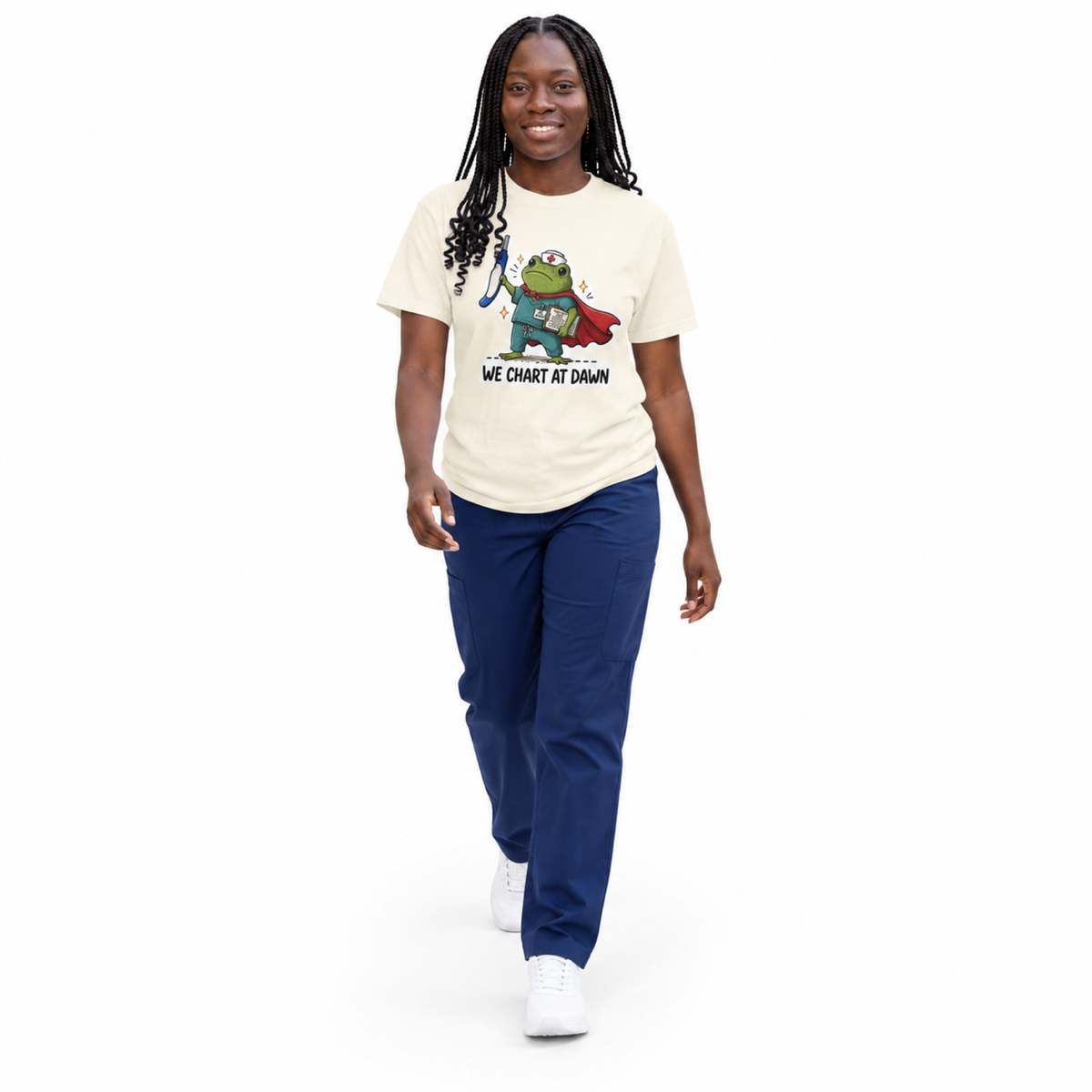 We Chart at Dawn Frog Shirt