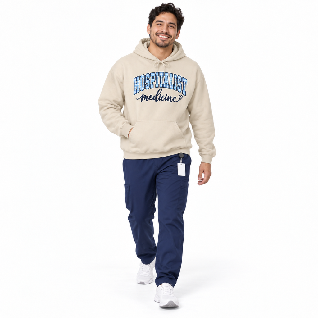 Hospitalist Gingham Hoodie