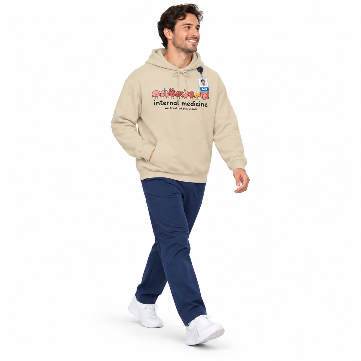 Internal Medicine We Treat What's Inside Hoodie