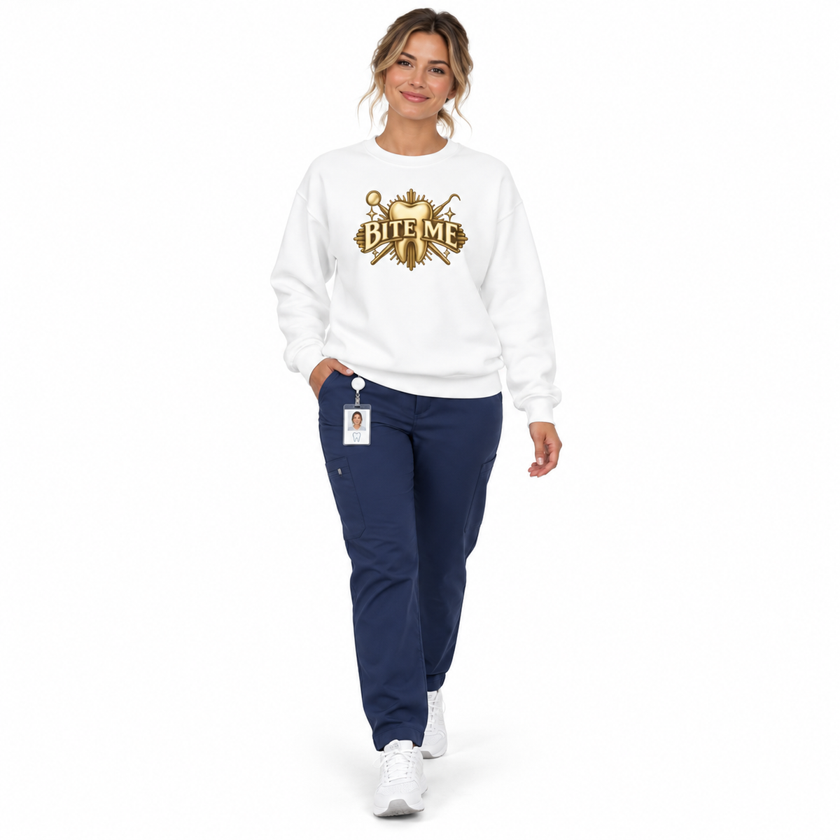 Bite Me Crest Sweatshirt