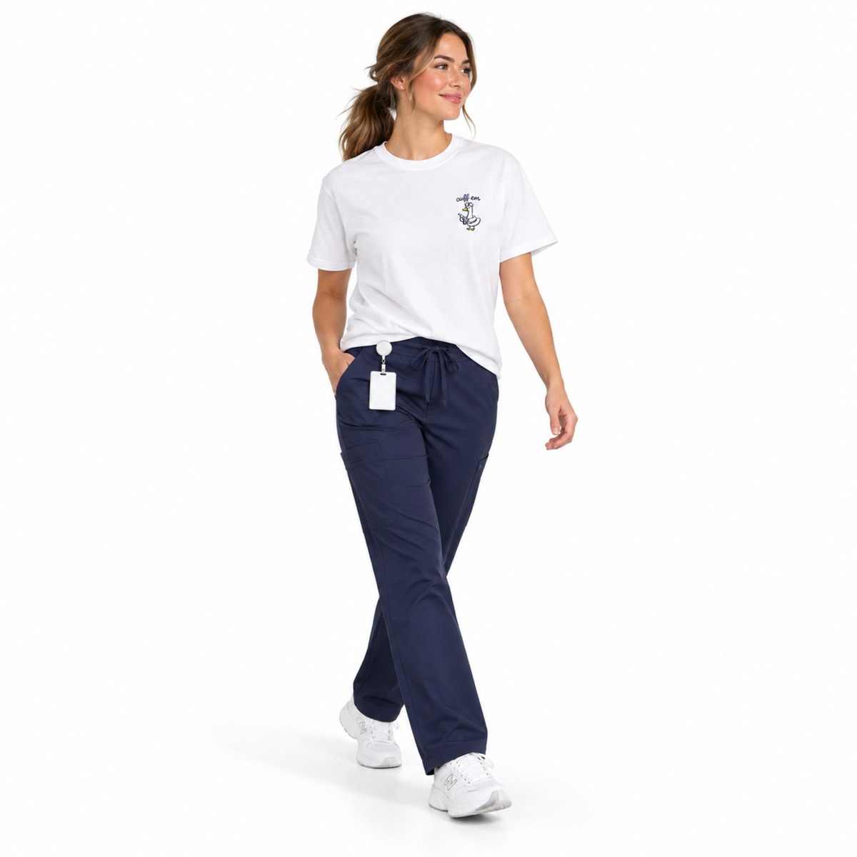 Cuff Em Goose Embroidered Shirt
