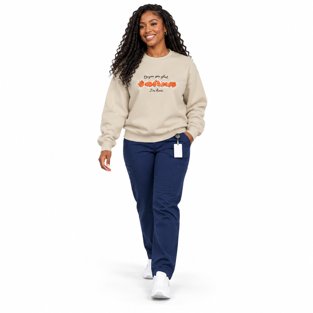 Organ You Glad I'm Here Embroidered Sweatshirt