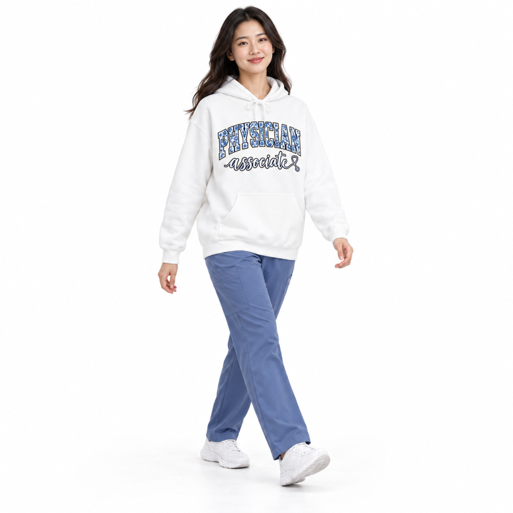 Physician Associate Floral Varsity Hoodie