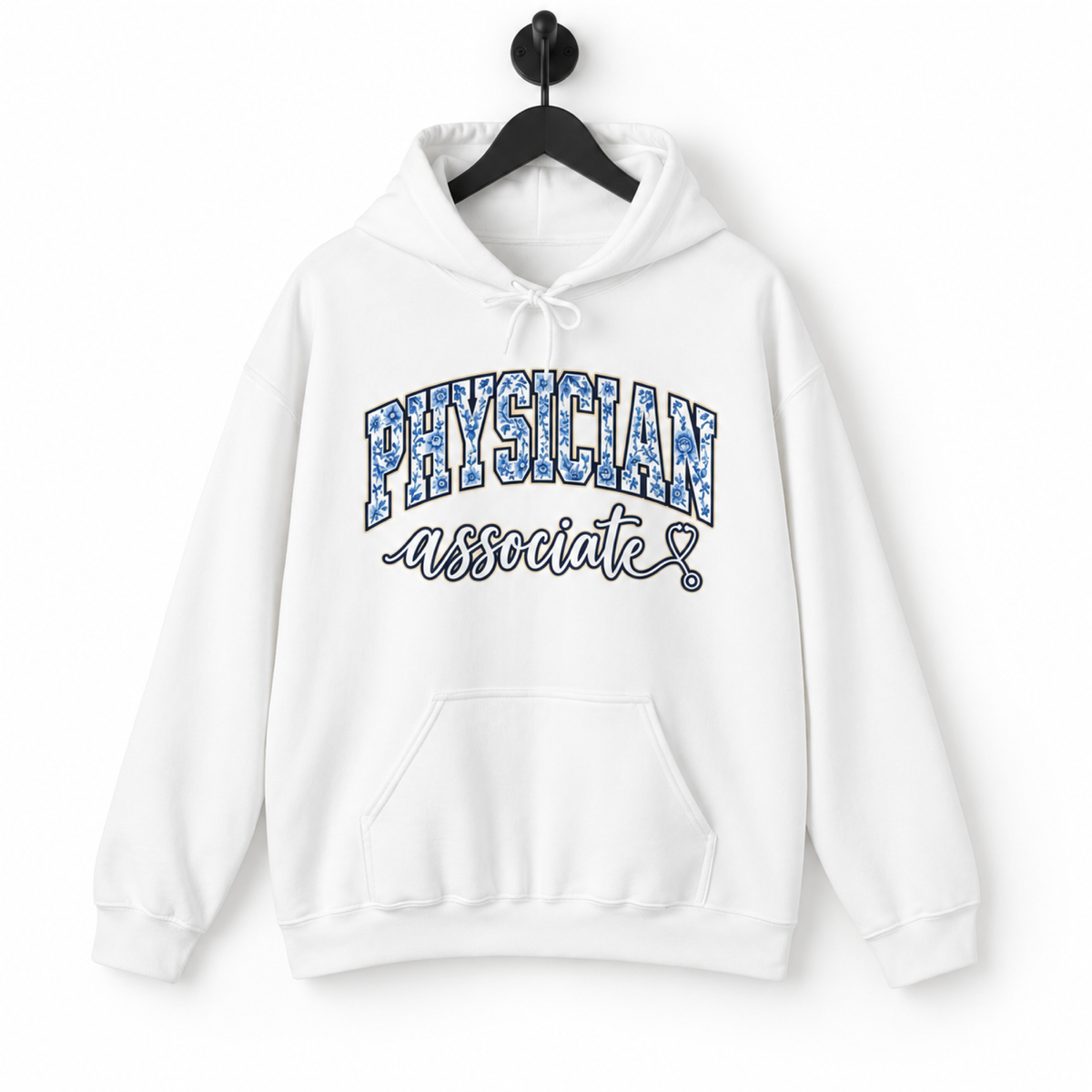 Physician Associate Floral Varsity Hoodie