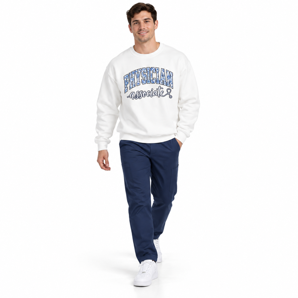 Physician Associate Floral Varsity Sweatshirt