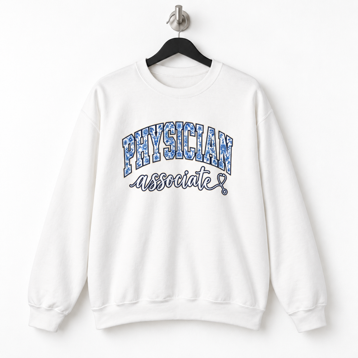 Physician Associate Floral Varsity Sweatshirt