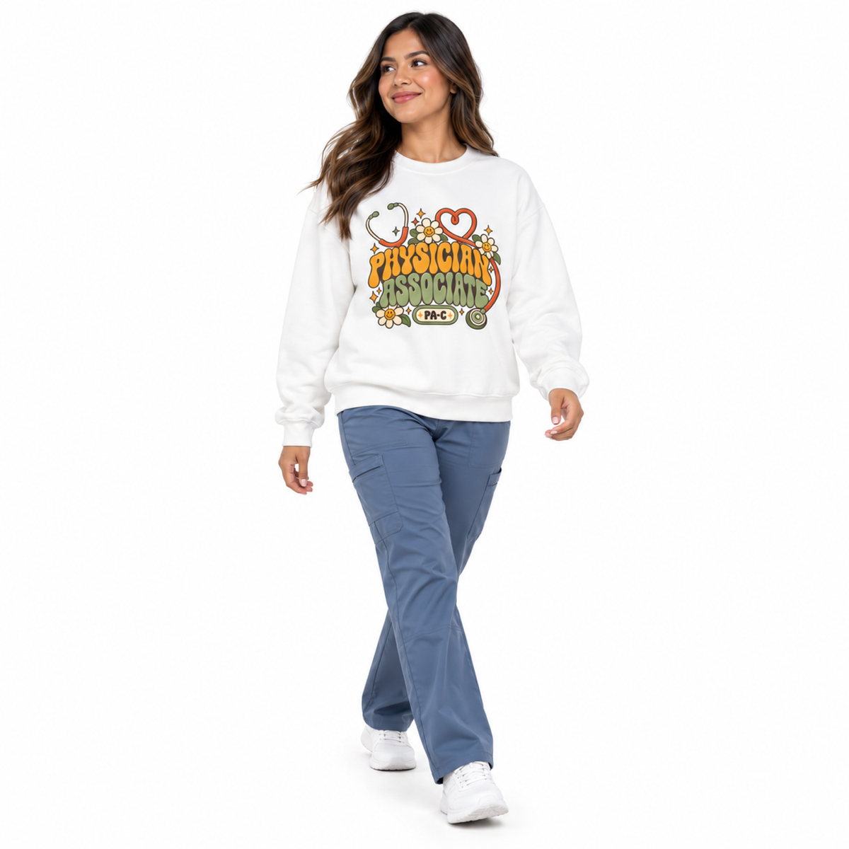 Physician Associate Retro Groovy Sweatshirt
