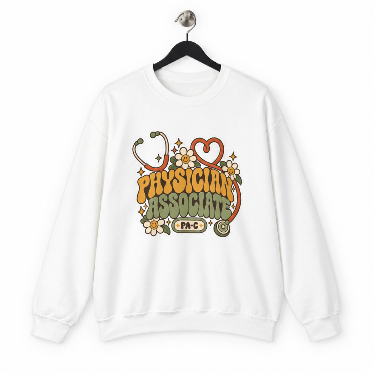 Physician Associate Retro Groovy Sweatshirt