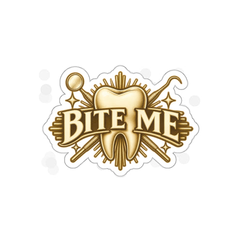 Bite Me Crest Sticker
