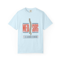 Chambray Med Surg Backbone of Nursing tee, accurate front mockup on white