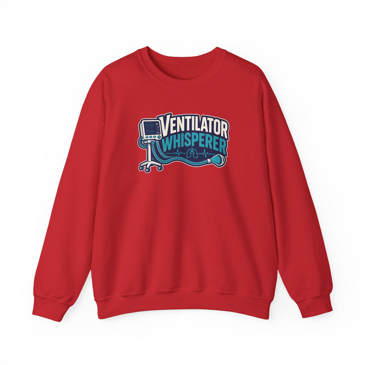Ventilator Whisperer Sweatshirt in Red