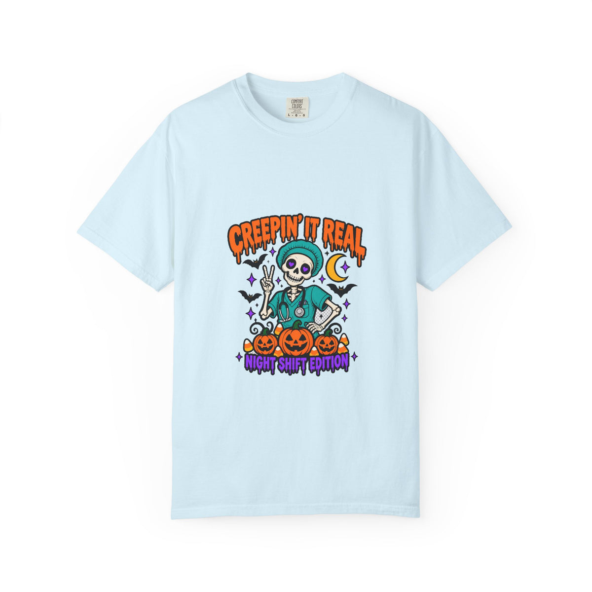 Creepin' It Real Night Shift Shirt in Chambray