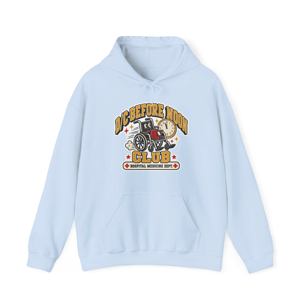 D/C Before Noon Club Hoodie in Light Blue