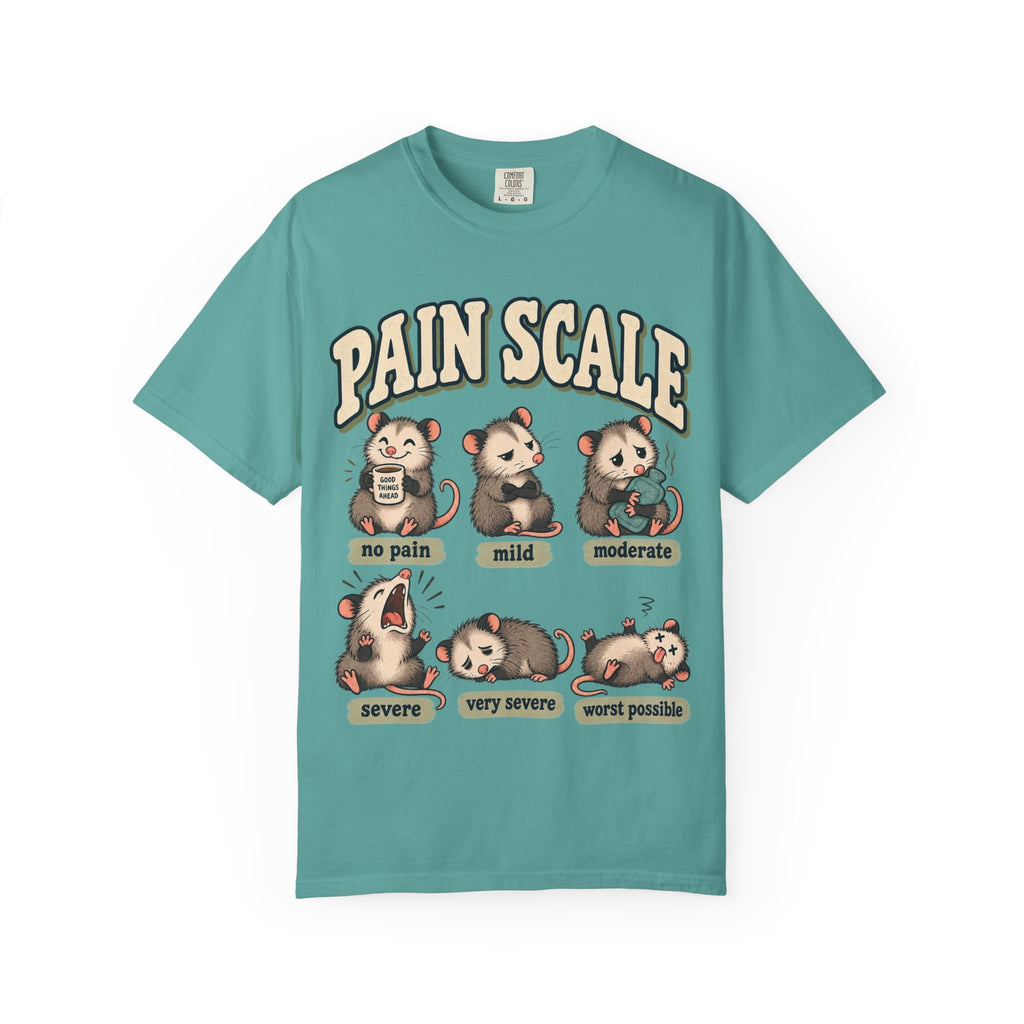 Pain Scale Opossum Shirt in Seafoam