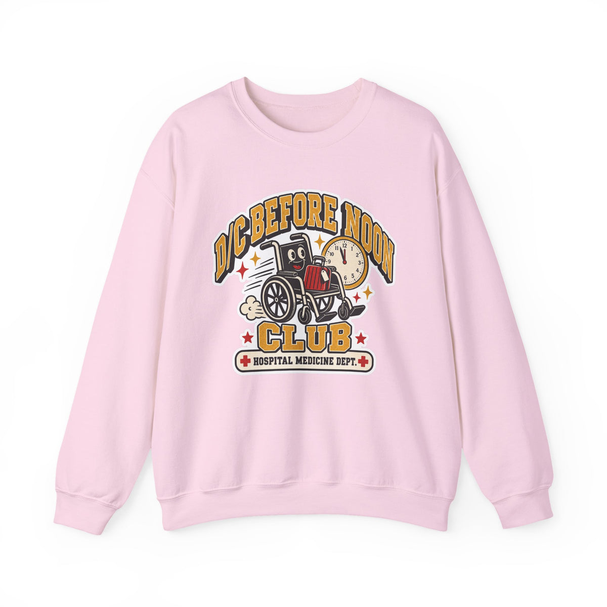 D/C Before Noon Club Sweatshirt in Light Pink