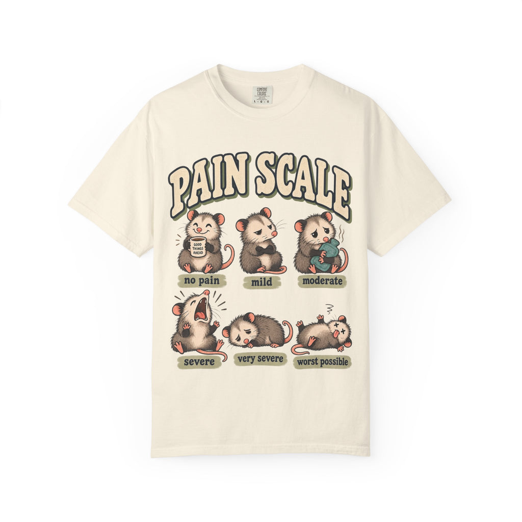 Pain Scale Opossum Shirt in Ivory