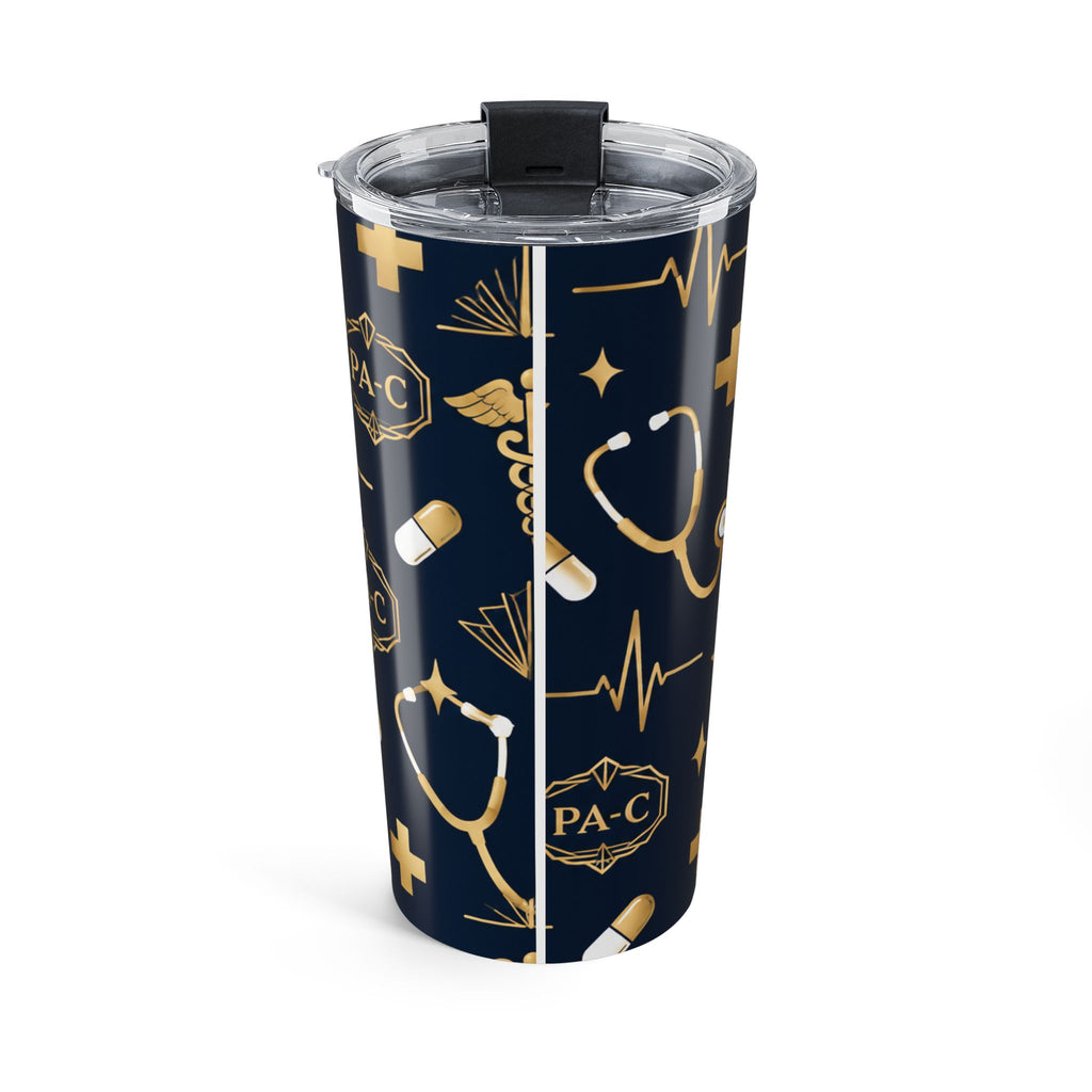PA-C Stethoscope and Caduceus Tumbler