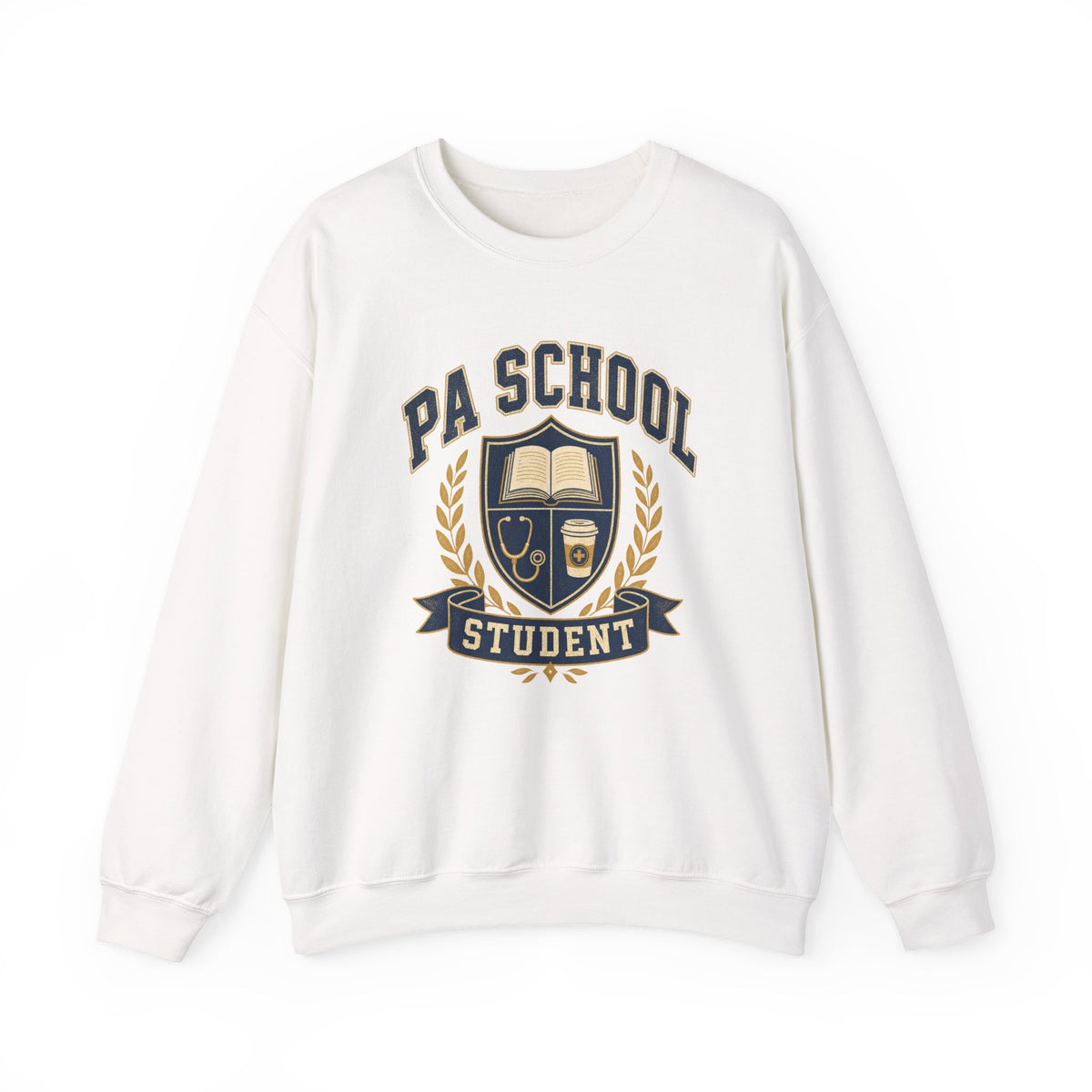 PA School Student Gildan 18000 sweatshirt in White