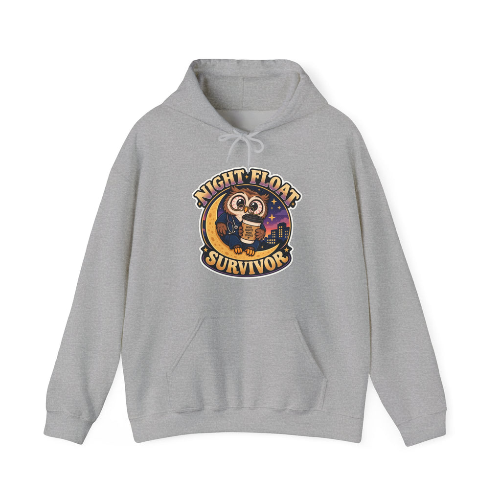 Night Float Survivor Hoodie in Sport Grey