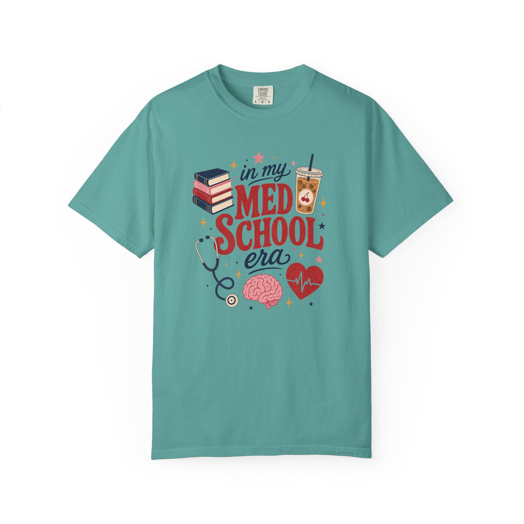 In My Med School Era Comfort Colors 1717 tee in Seafoam