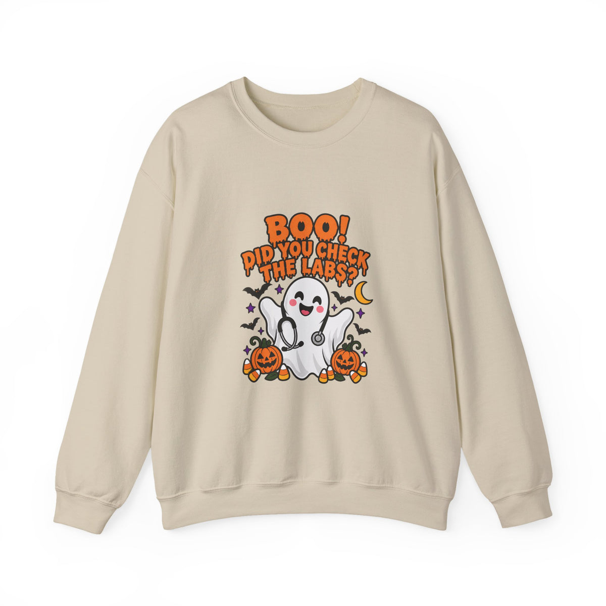 Boo! Did You Check the Labs? Sweatshirt in Sand