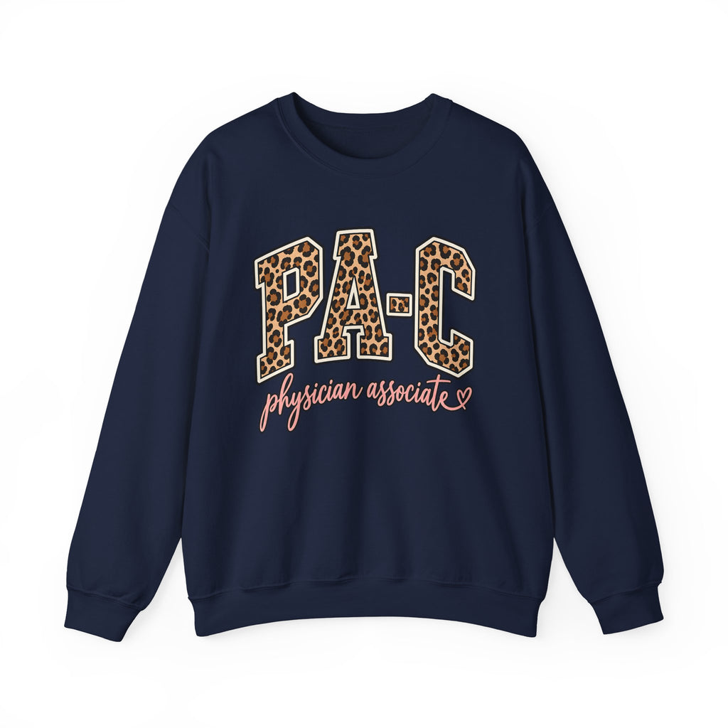 PA-C Leopard Sweatshirt in Navy