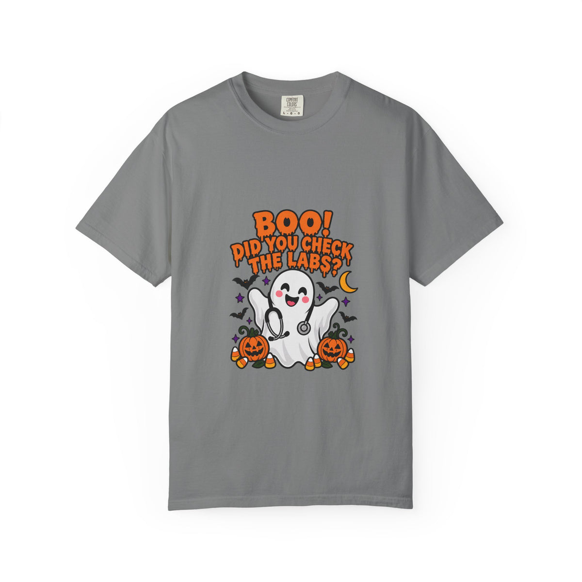 Boo! Did You Check the Labs? Shirt in Grey