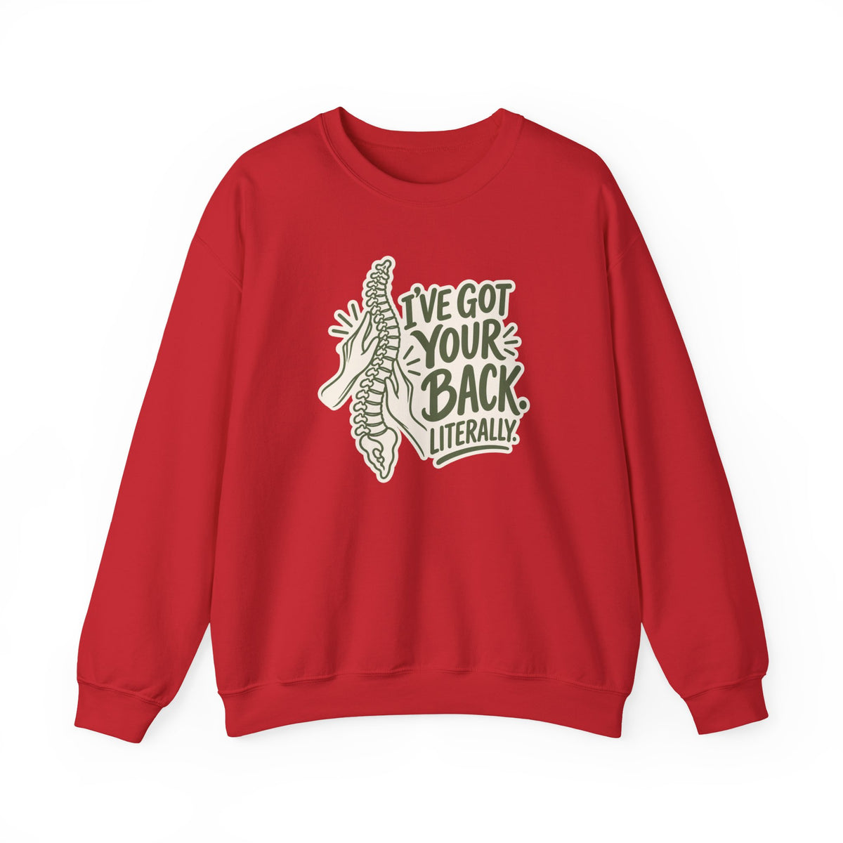 I've Got Your Back Literally Sweatshirt in Red