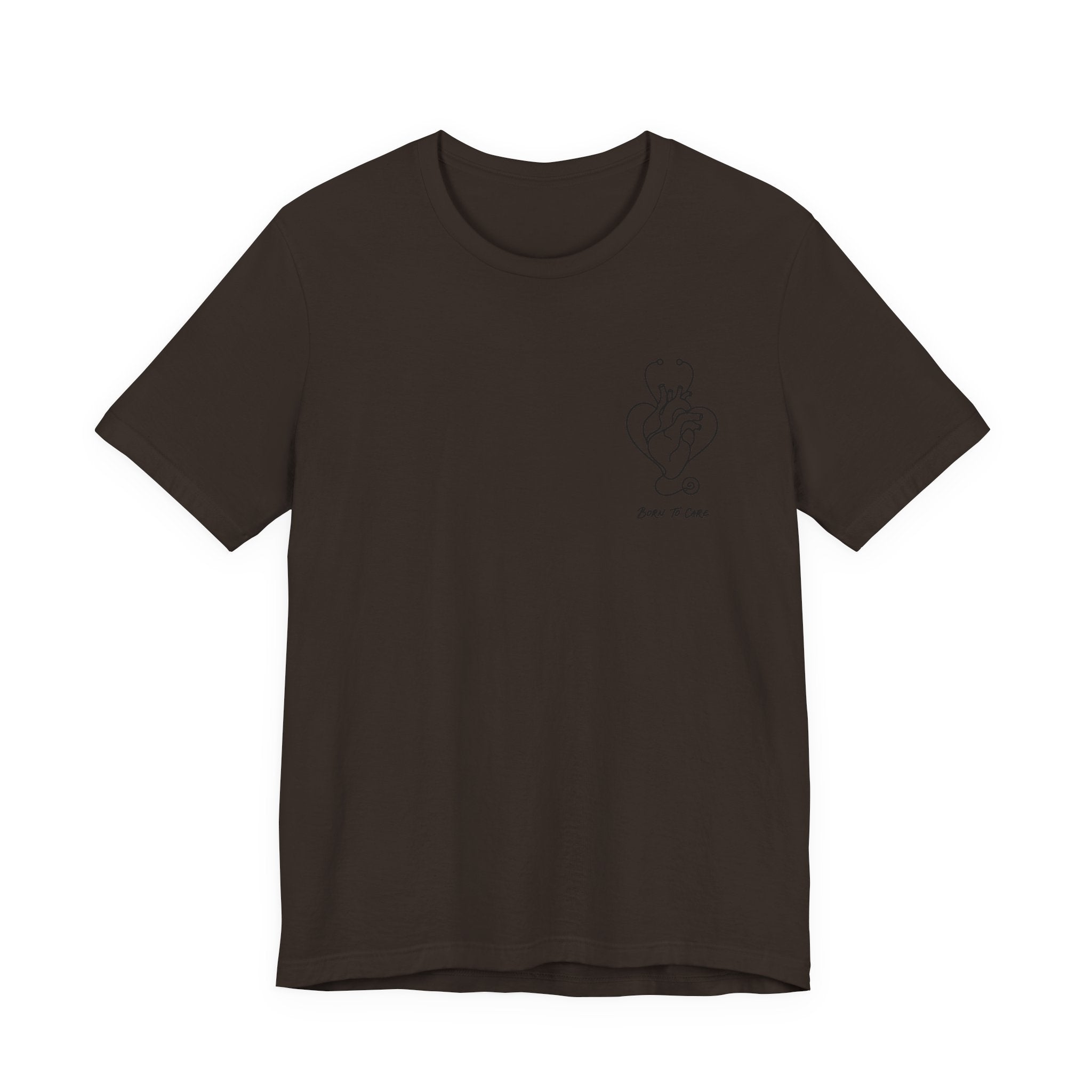 Born to Care Nurse Heart Stethoscope T-Shirt | Nurse Gift